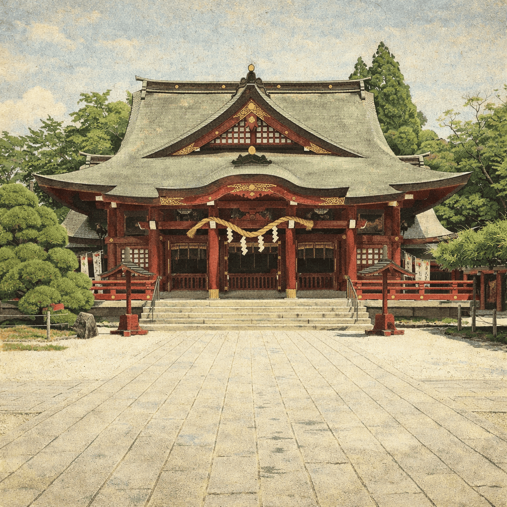 Kasama Inari Shrine Honden — the Important Cultural Property main hall built in 1860